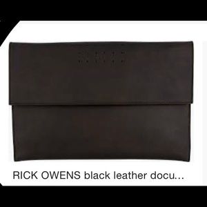 Rick Owens BLK Oversized Document Holder